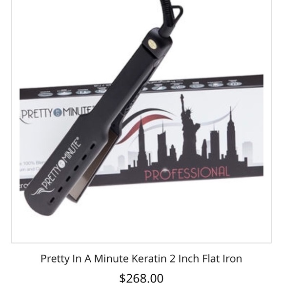 pretty in a minute keratin flat iron